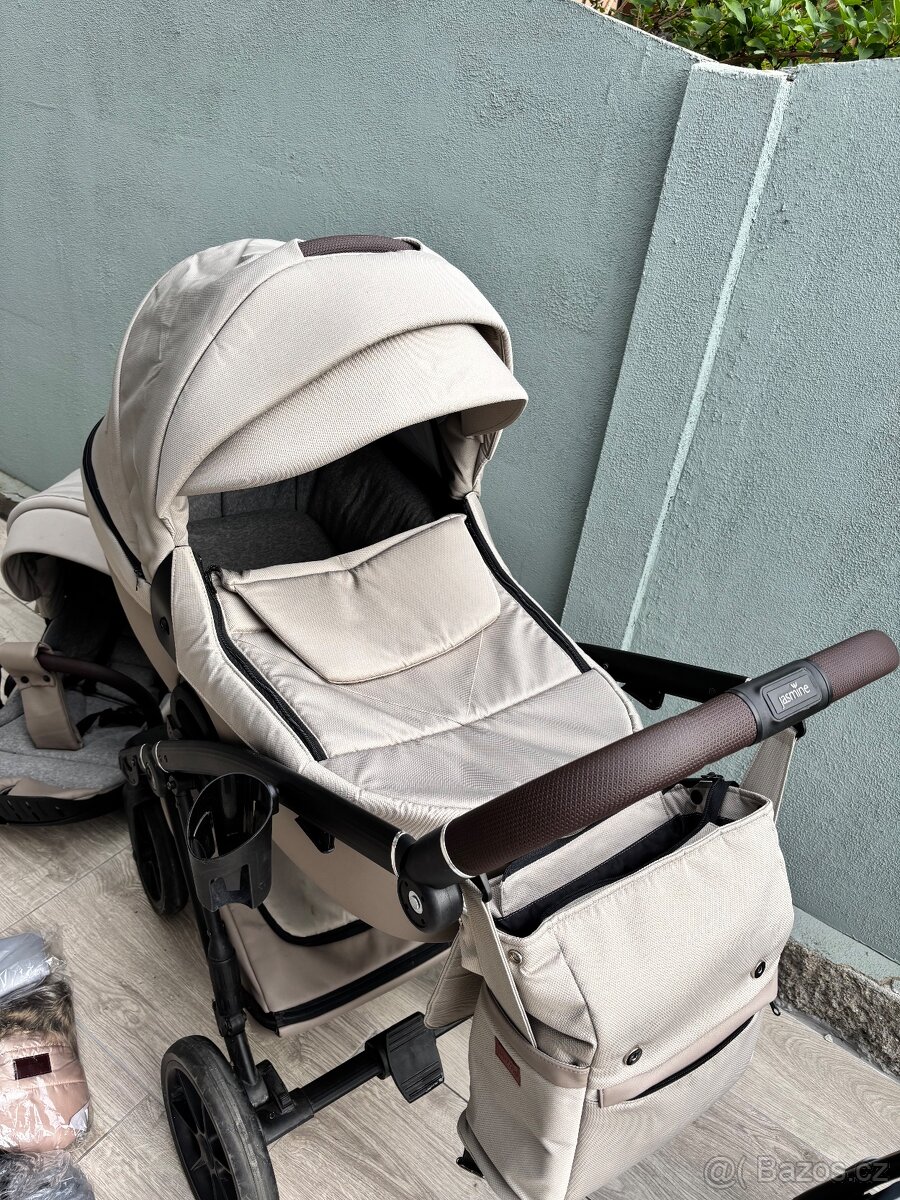 Kočárek 2v1 Jasmine Daisy Soft 05 Mocca a vajíčko Maxi Cosi - 3