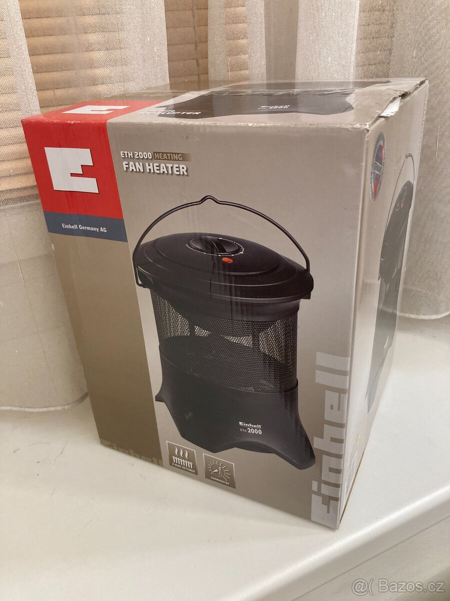 NOVÉ - Přenosný teplovzdušný ventilátor, 2 kW - 3