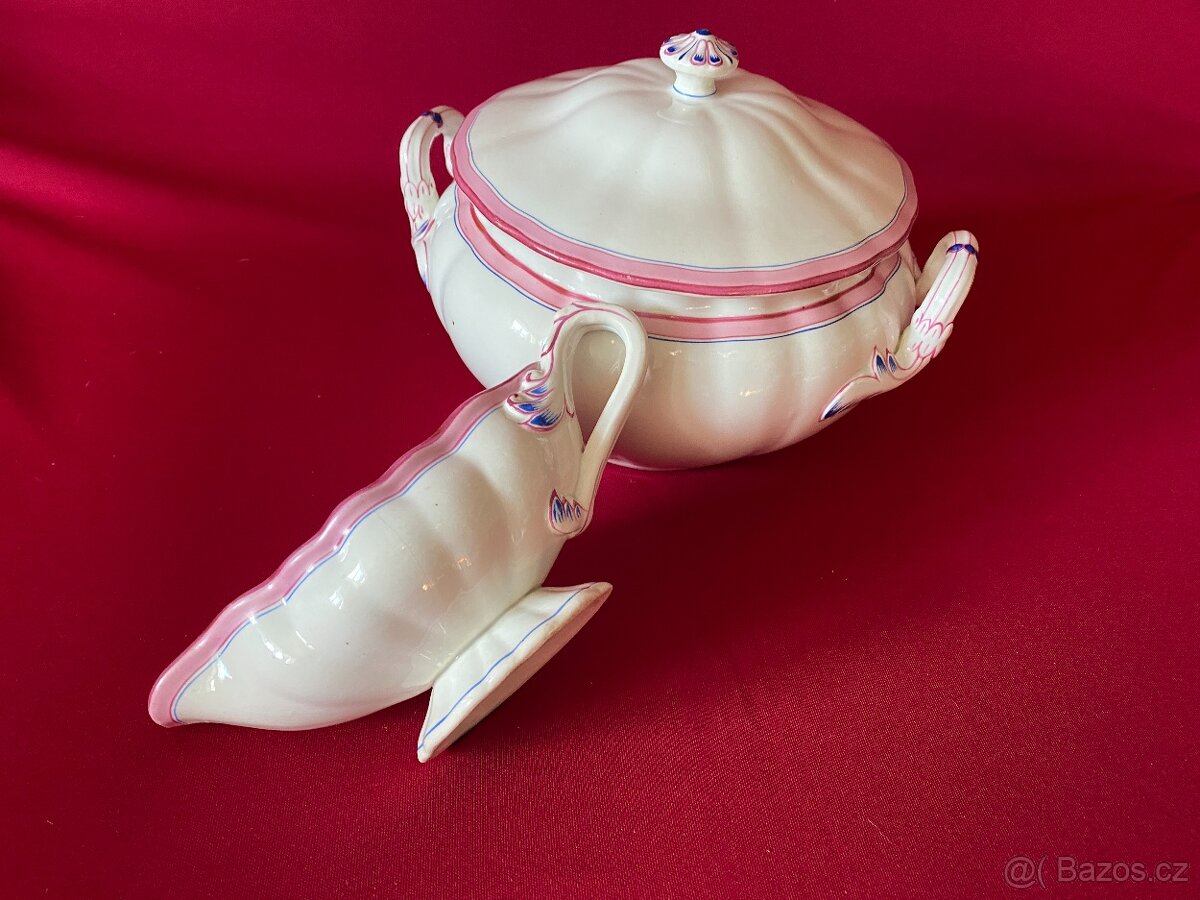 mísa stará porcelánová mísa omáčník staré nádobí porcelán - 3