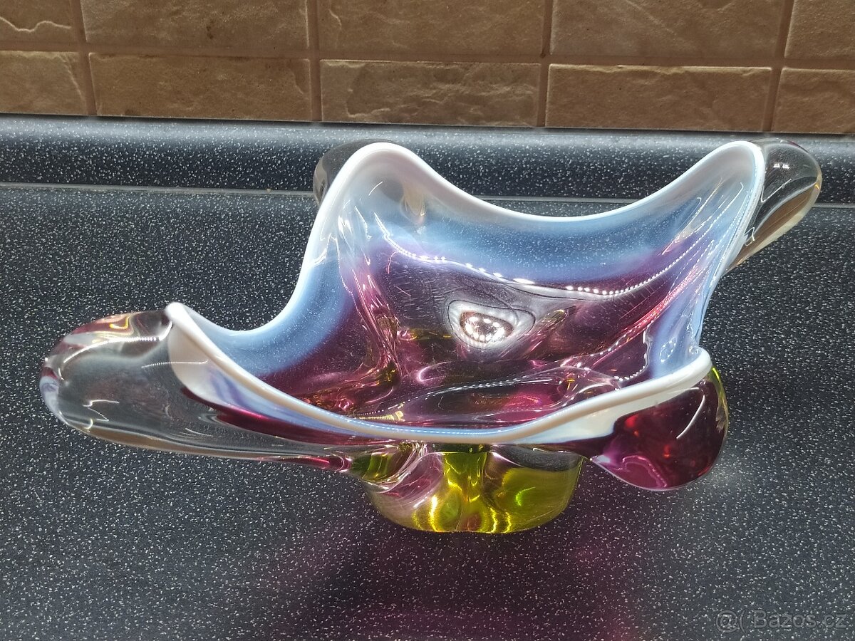 Mísa po mamince - hutní sklo - 3