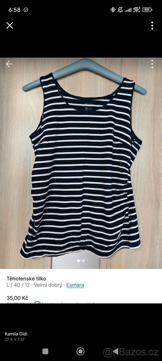 Těhotenské oblečení, velikost L - 3