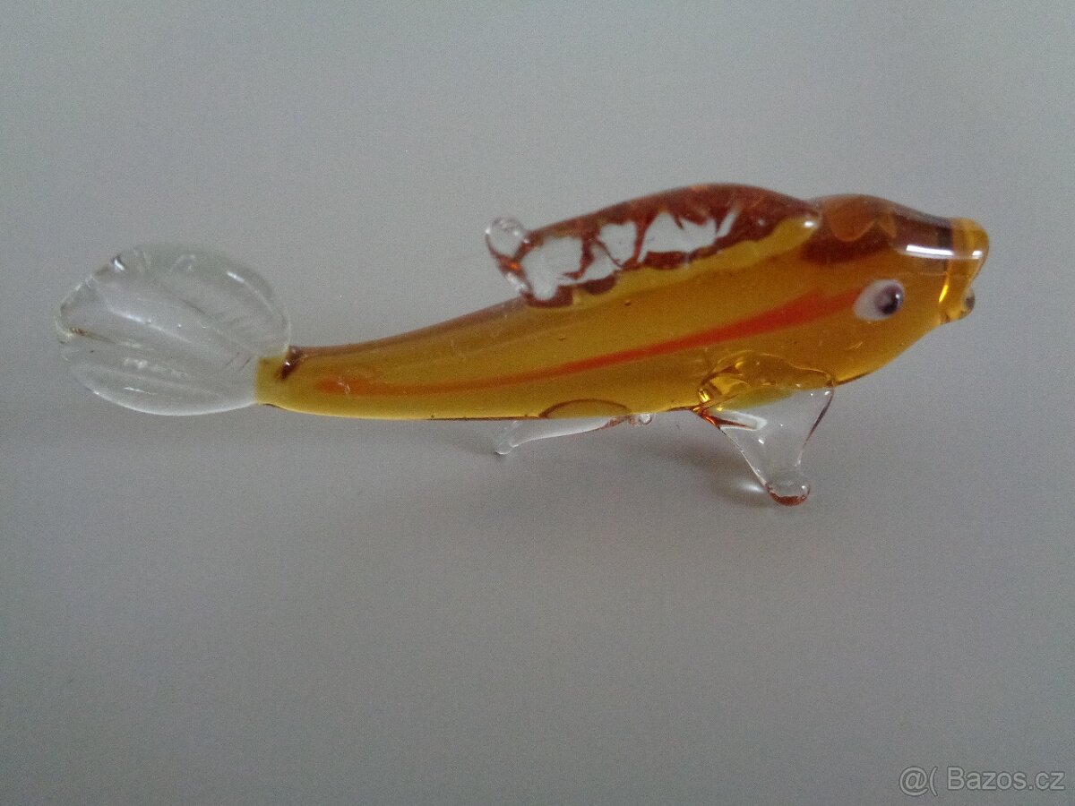 Malinká skleněná rybička - 3