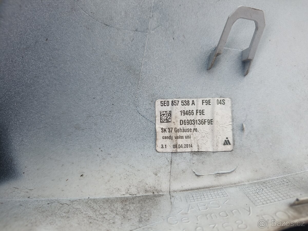 Kryt zrcátka Octavia 3 bílá - 3