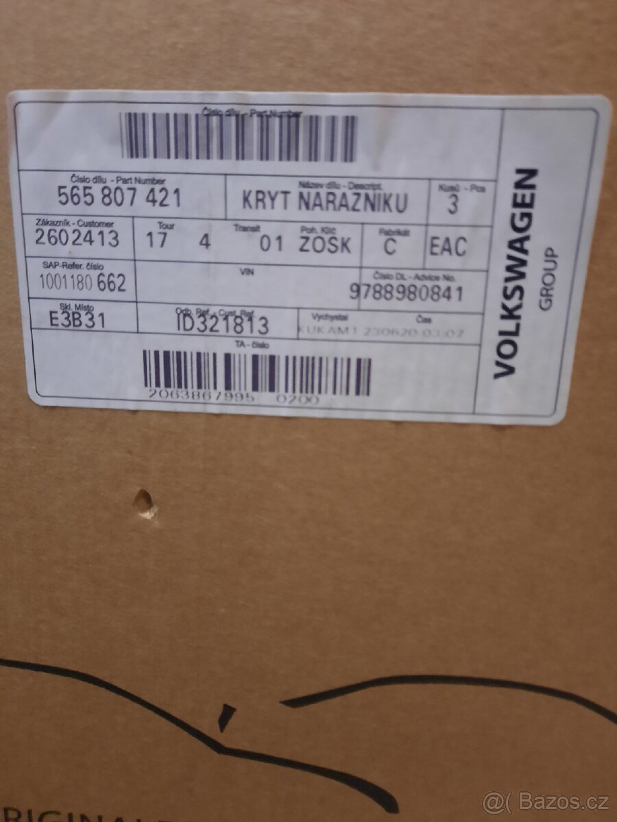 Zadní narazník Škoda Kodiag nový originální díl - 3