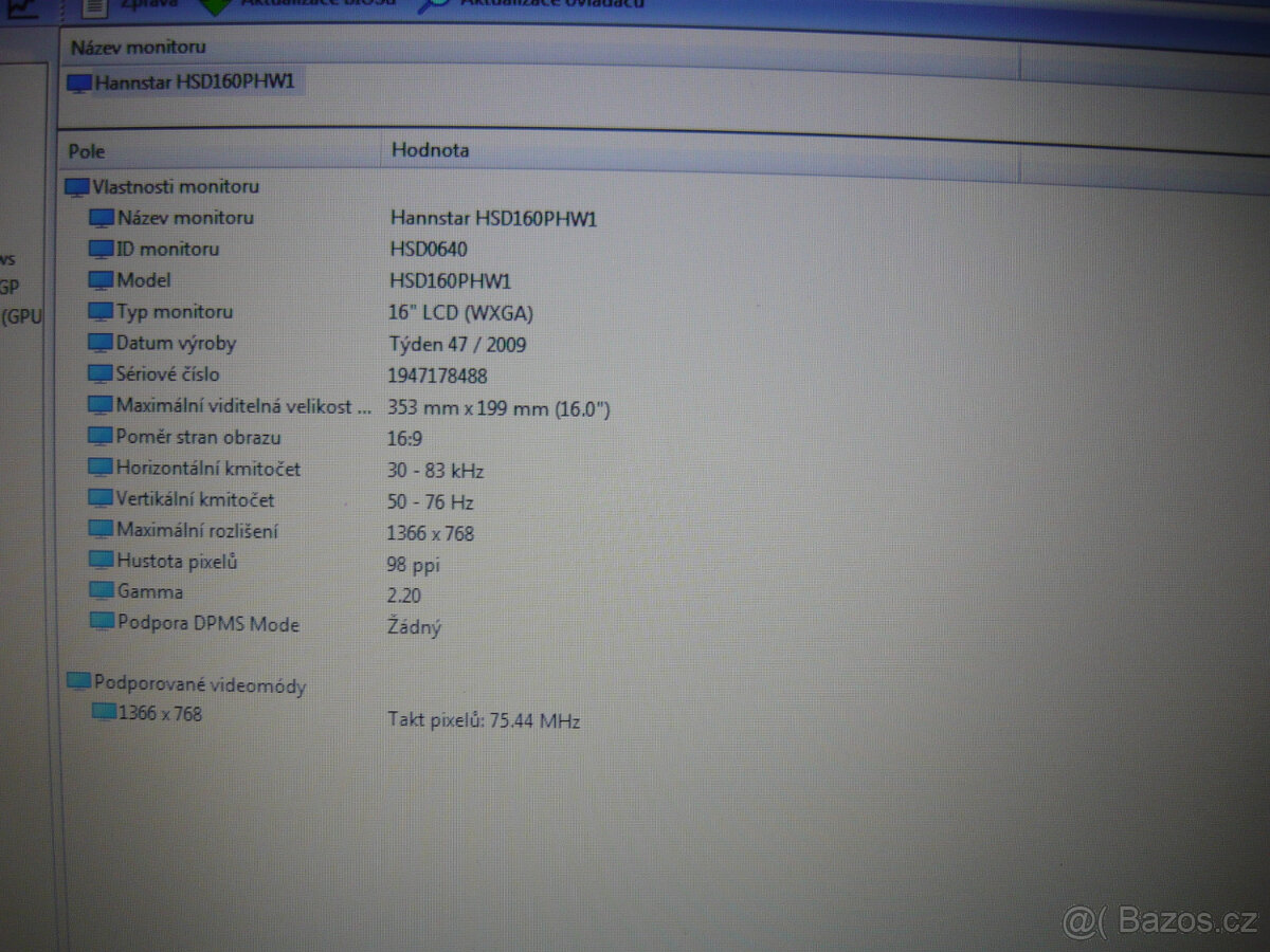 LCD LED displej 16" - 3