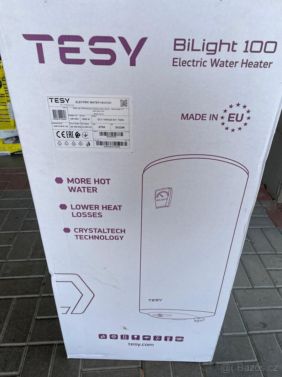 Bojler elektrický 100l - originál zabalený, nepoužitý - 3