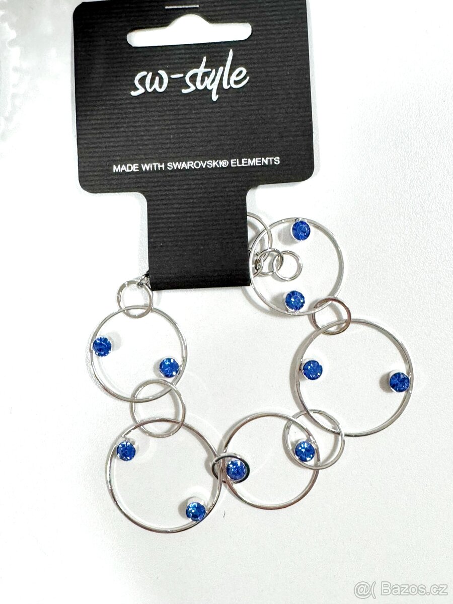 Swarovski Elements - kroužkový náramek - 3