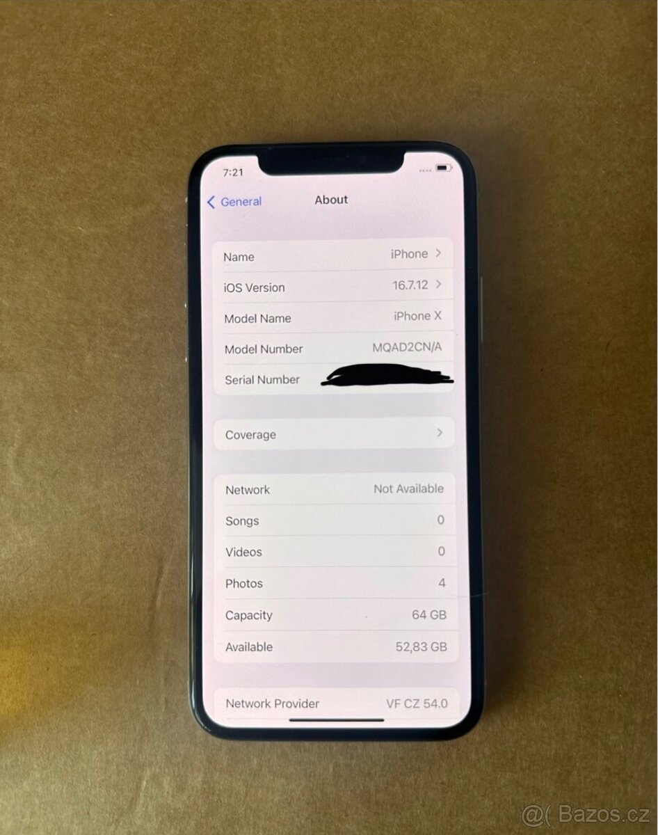 iPhone X 64 GB Silver – 100 % baterie - 3