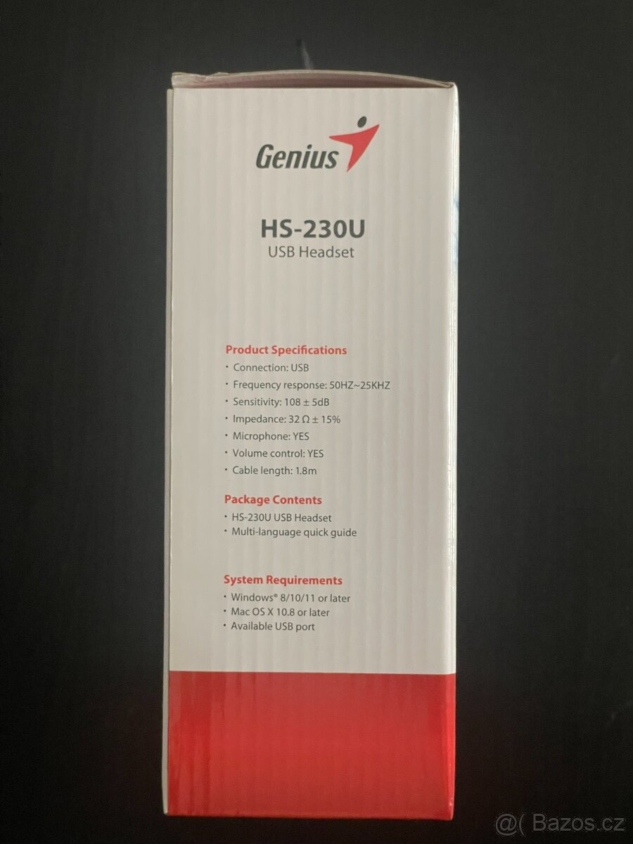 Headset Genius HS-230U - 3