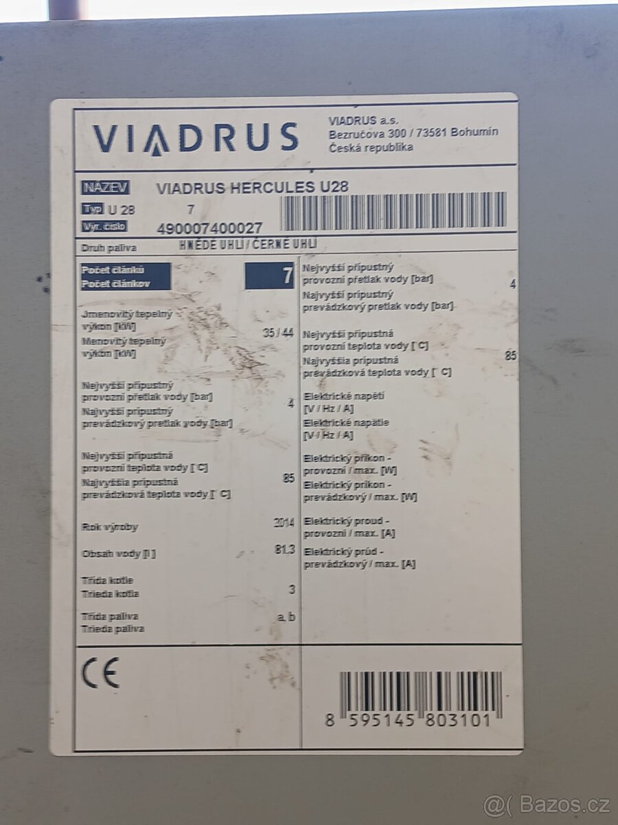 Kotel Viadrus Hercules U28 - 3