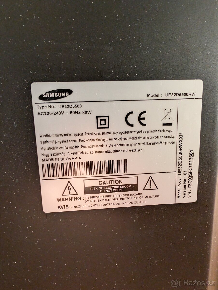 32" Smart LED TV Samsung Na opravu / náhradní díly - 3