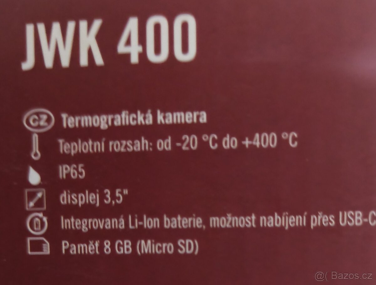 Thermograficka kamera J.C. SCHWARZ JWK 400 - 3