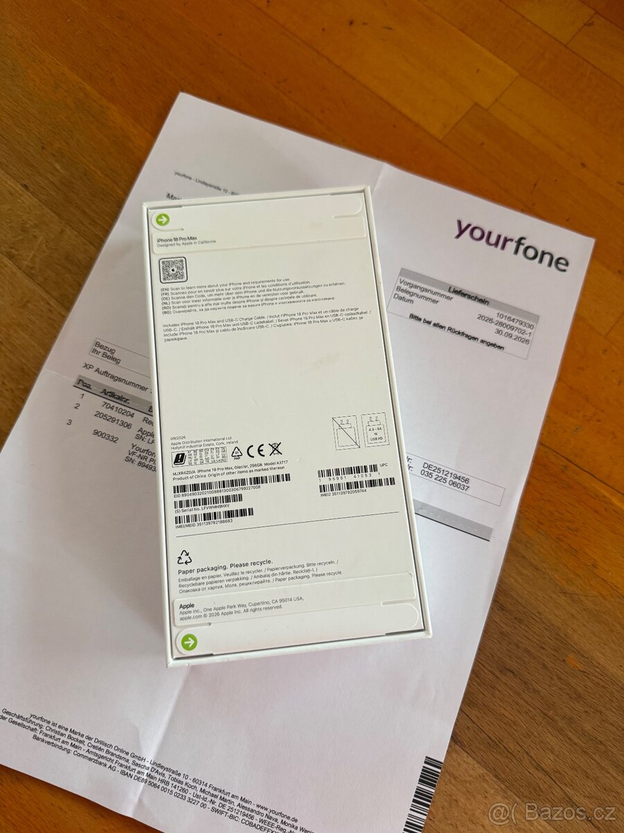 Nový Apple IPhone 18 Pro Max 256Gb, Glacier - 3