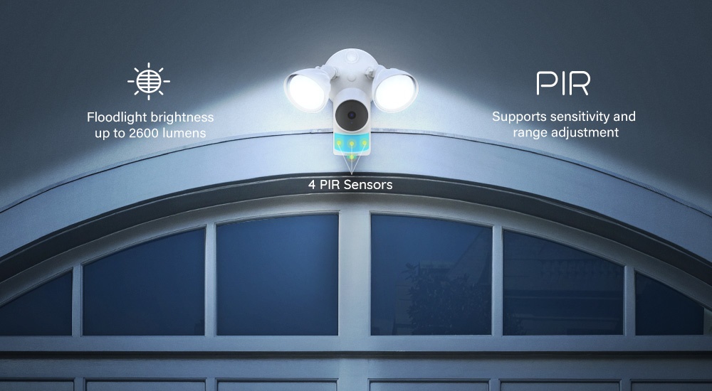 2x FOSCAM 4MP Floodlight Camera venkovní - nepoužitá - 3