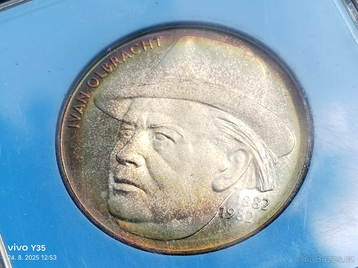 7x PROOF stříbrná pamětní mince Československo - 3