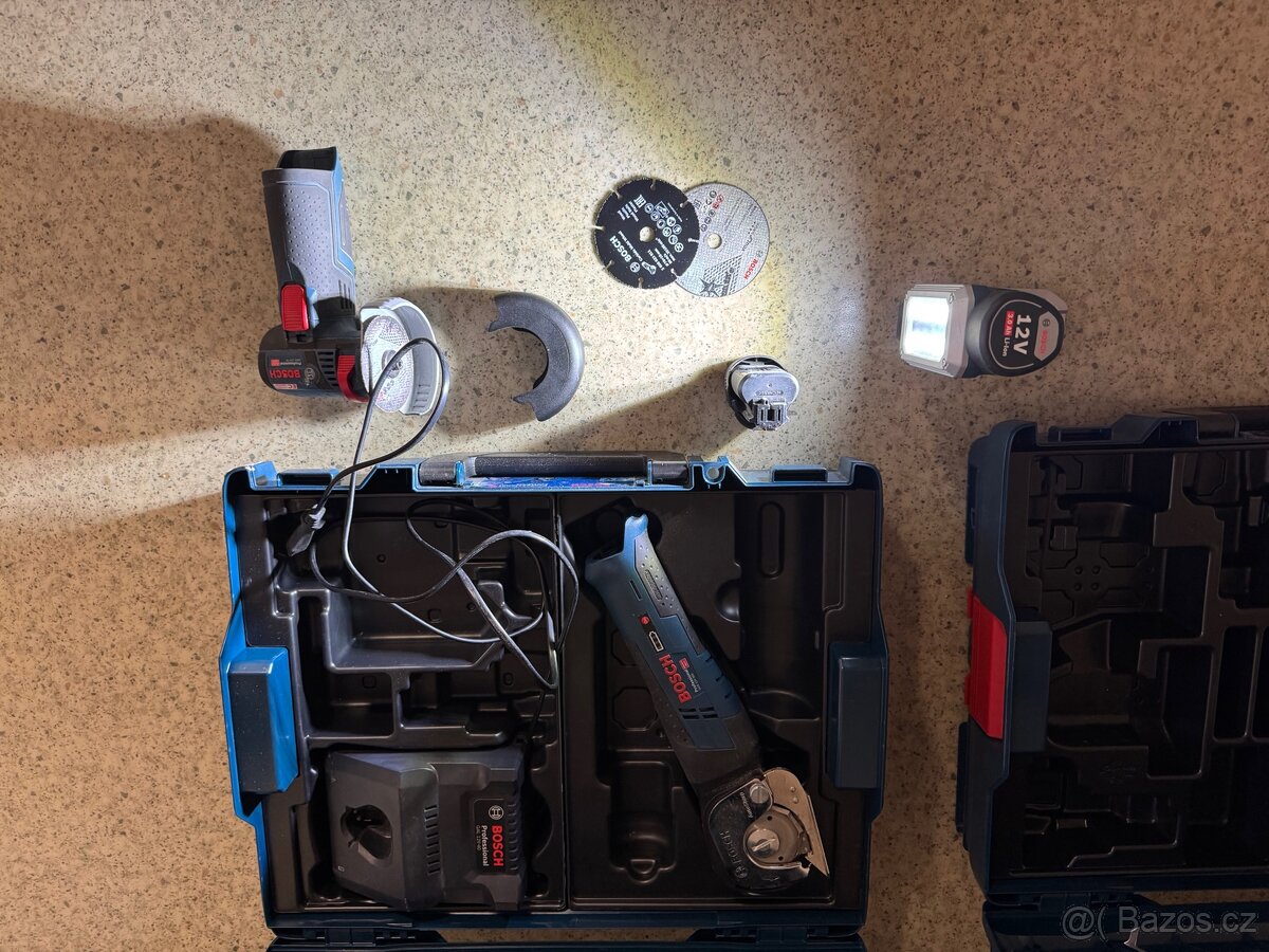 Bosch GWS 12V-76 + GUS 12V-300 + GLI 12V-330 - 3