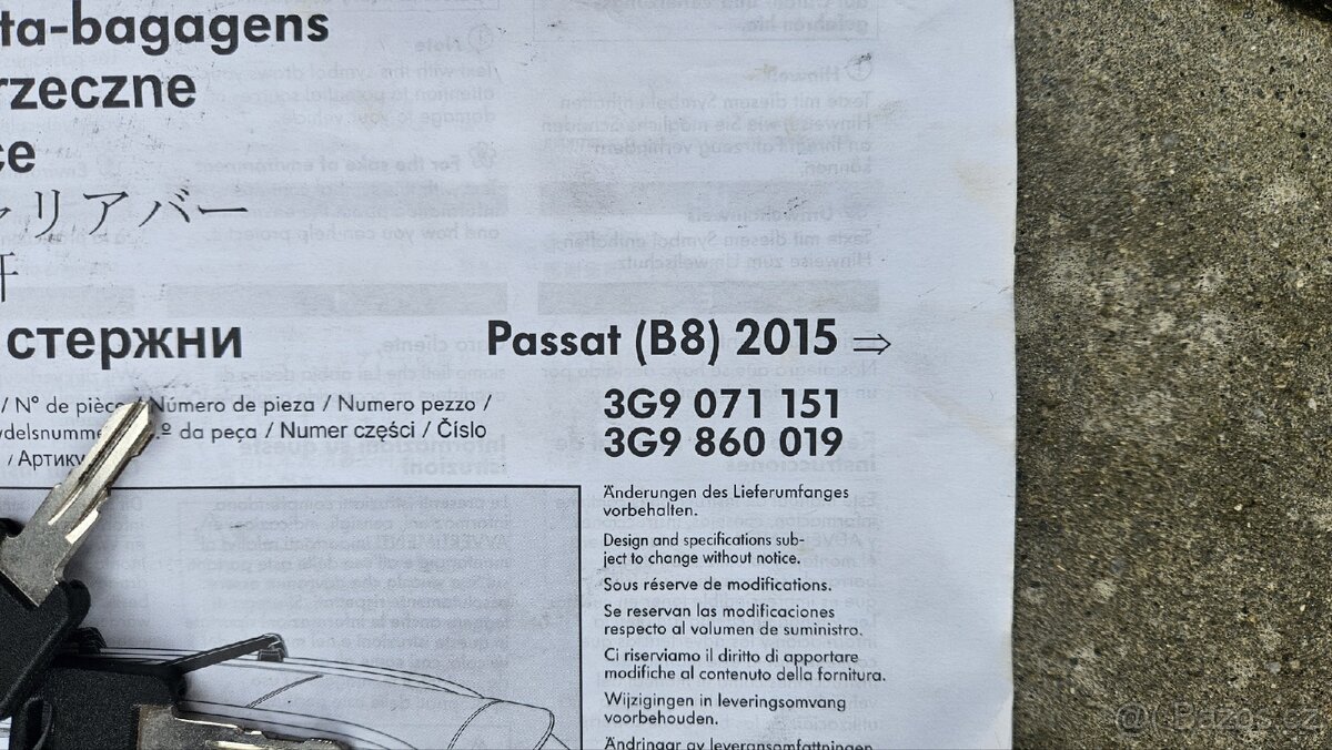 Příčníky VW Passat B8 - 3