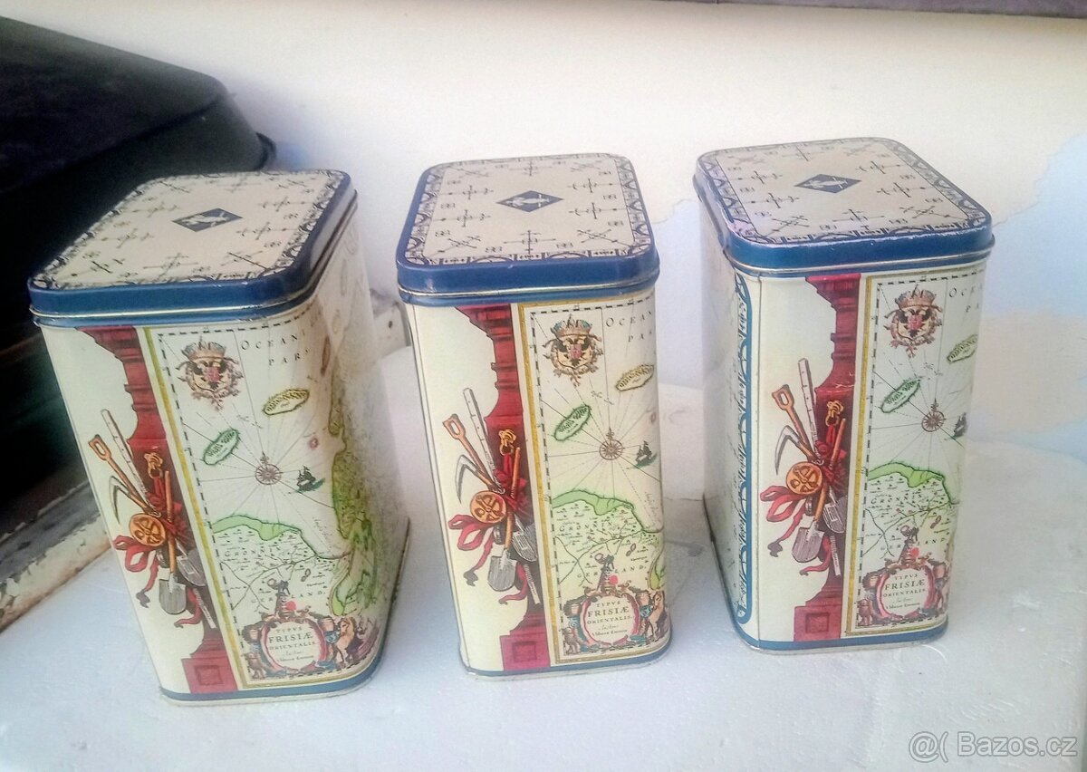 Plechové dózy od čaje - 3