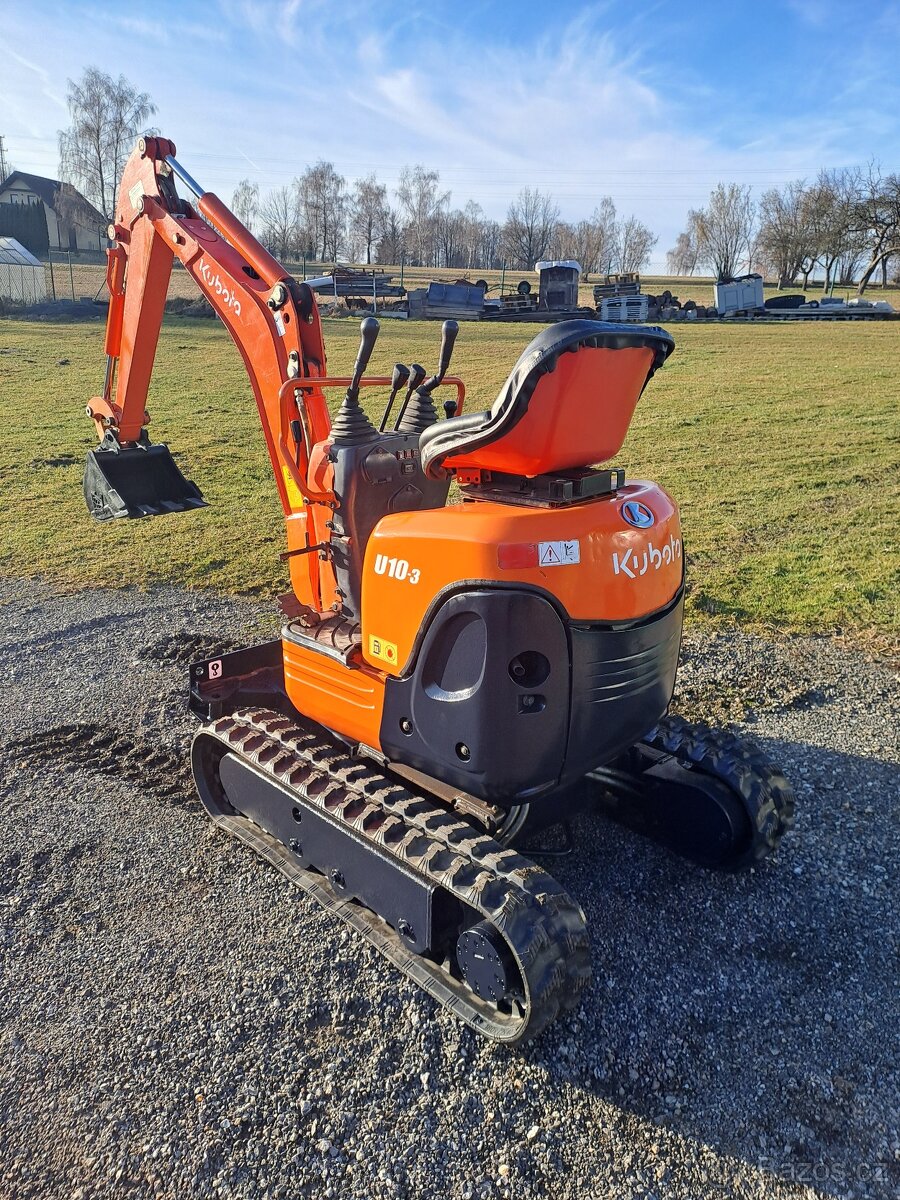 Minibagr Kubota U10-3, - 3