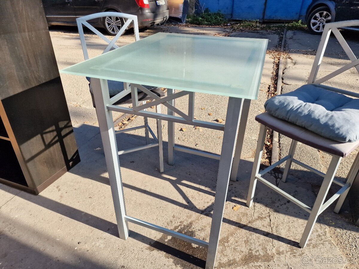 Jídelní Bar Set Komplet 60x80 výška 90 cm - 3