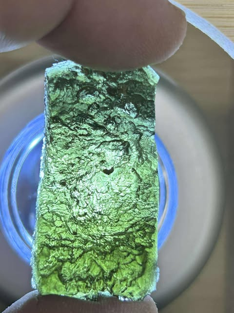 Vltavín / Moldavit z Besednice – 17,40 g (sbírkový kus) - 3