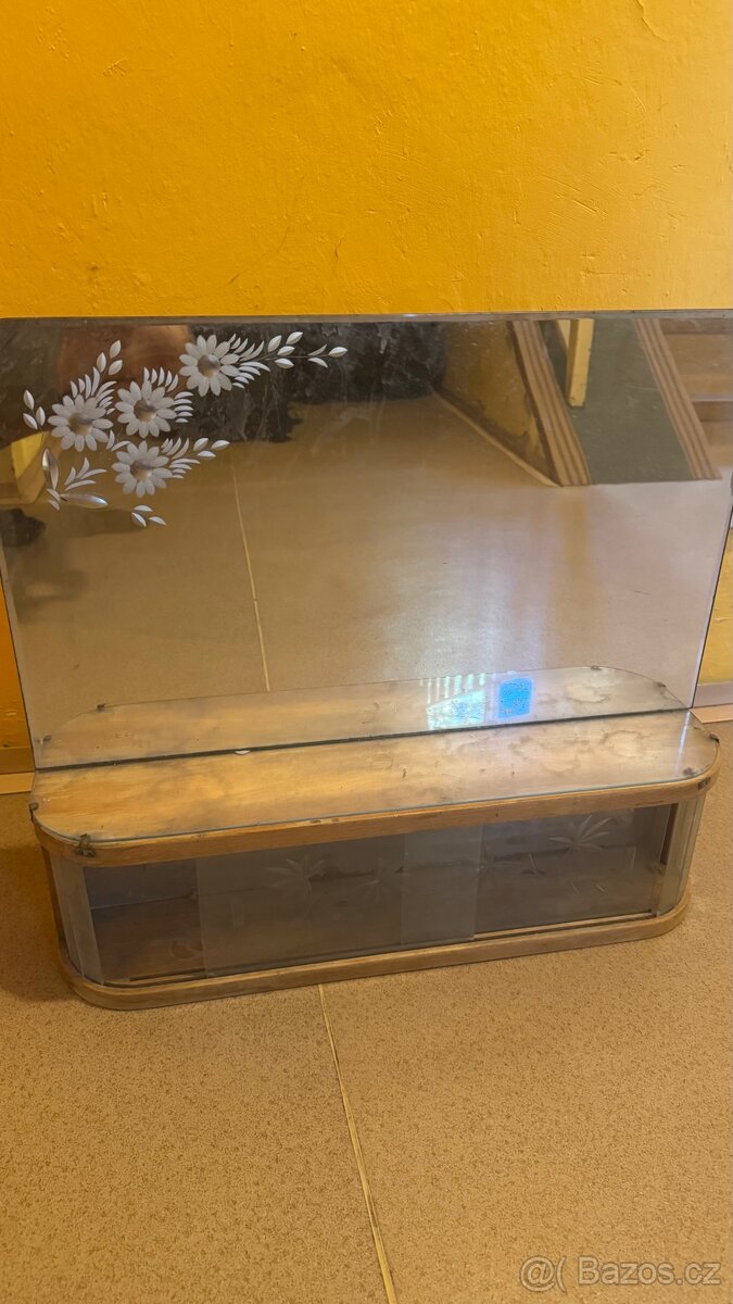 Zrcadlo koupelna - retro,starožitné - 3