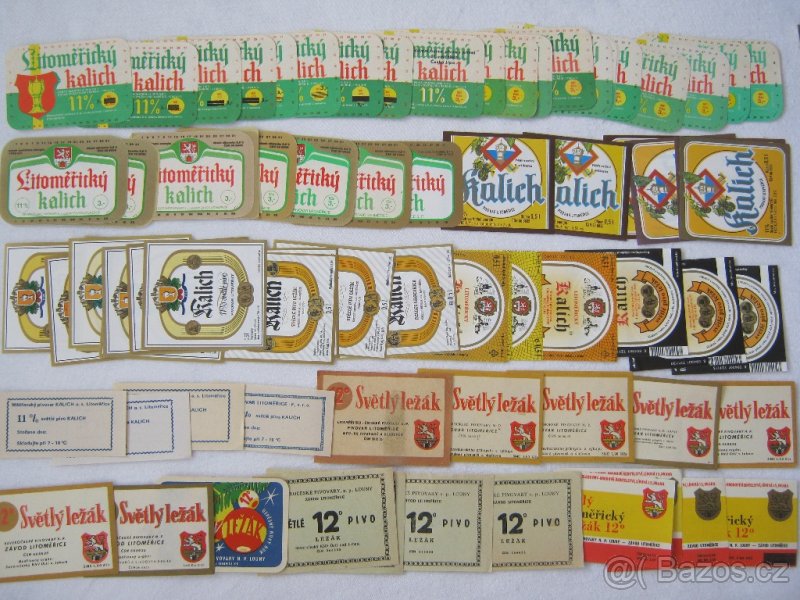 pivní etikety pivovar Litoměřice 486ks etiket - 3