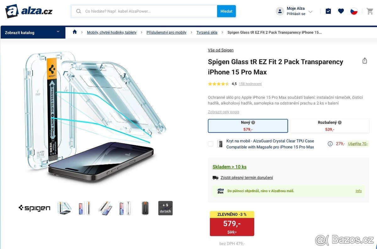 Ochranné sklo iPhone 15 pro max - 3