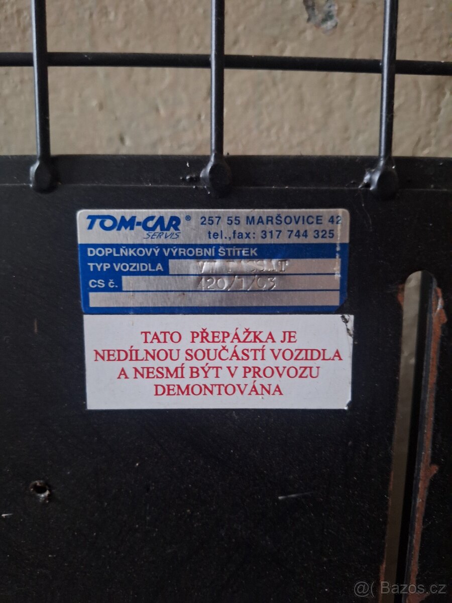 VW Passat B5 / B5.5 přepážka - 3