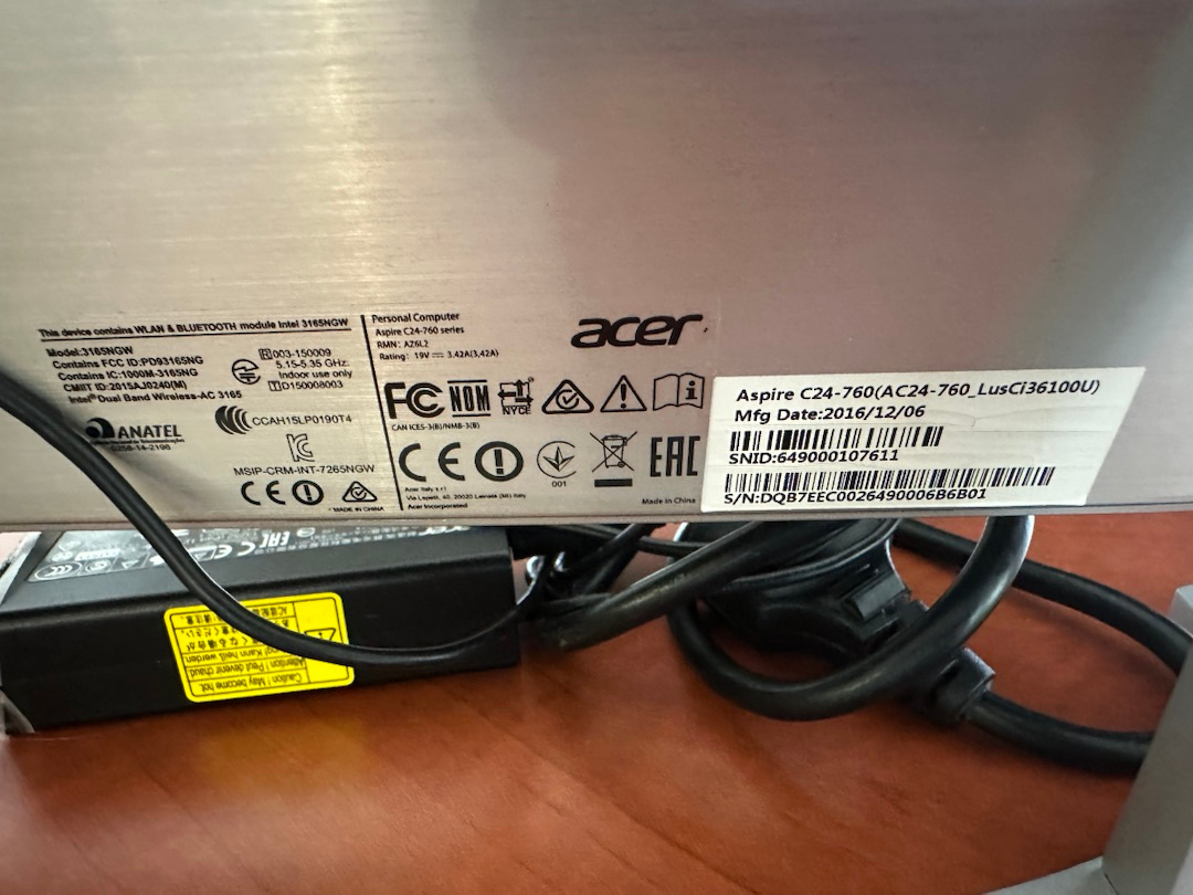 ACER Aspire C24-760 - 3