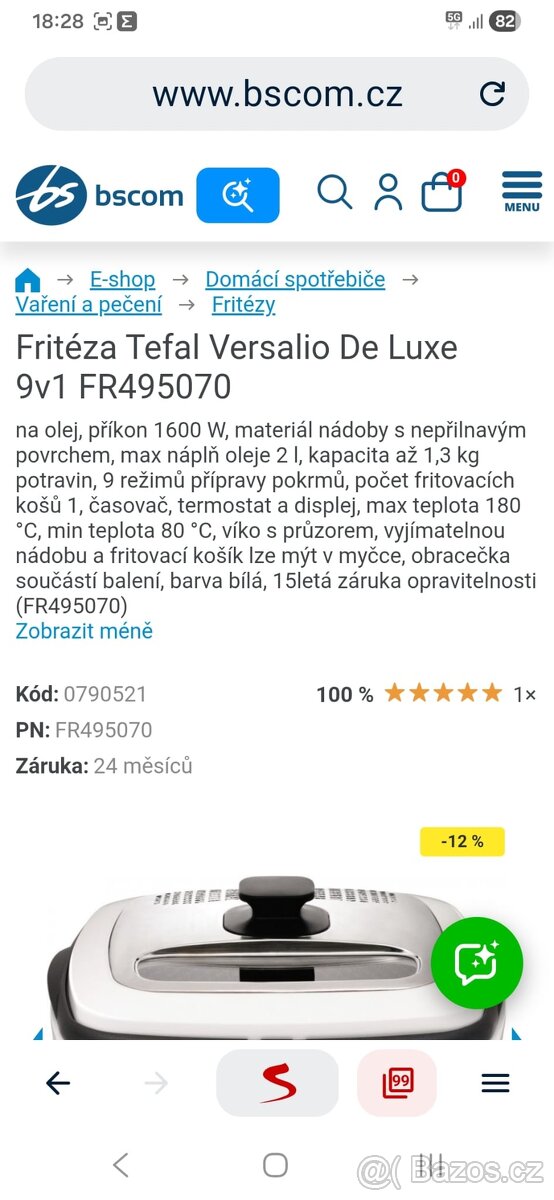 Fritéza Versalio Deluxe - 3