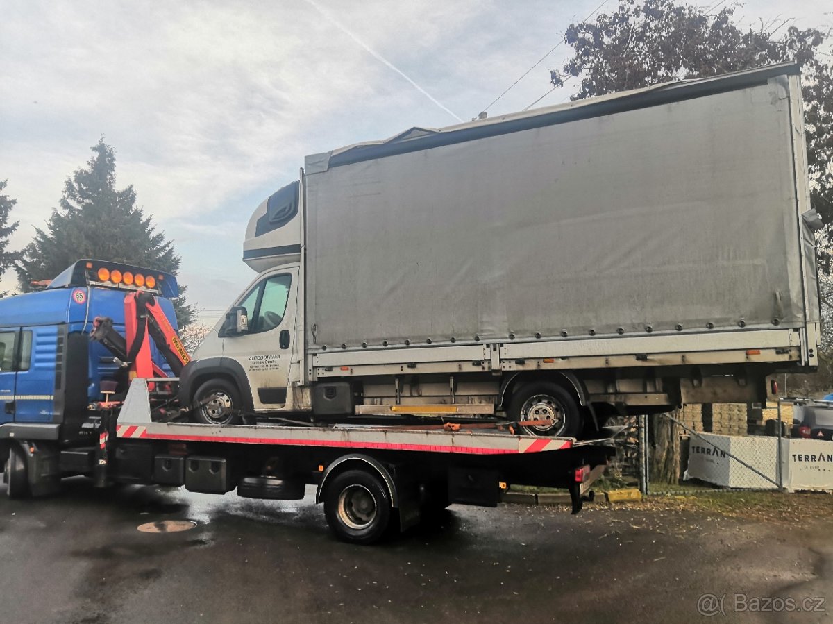 Odtahovka MAN TGL + hydraulicka ruka