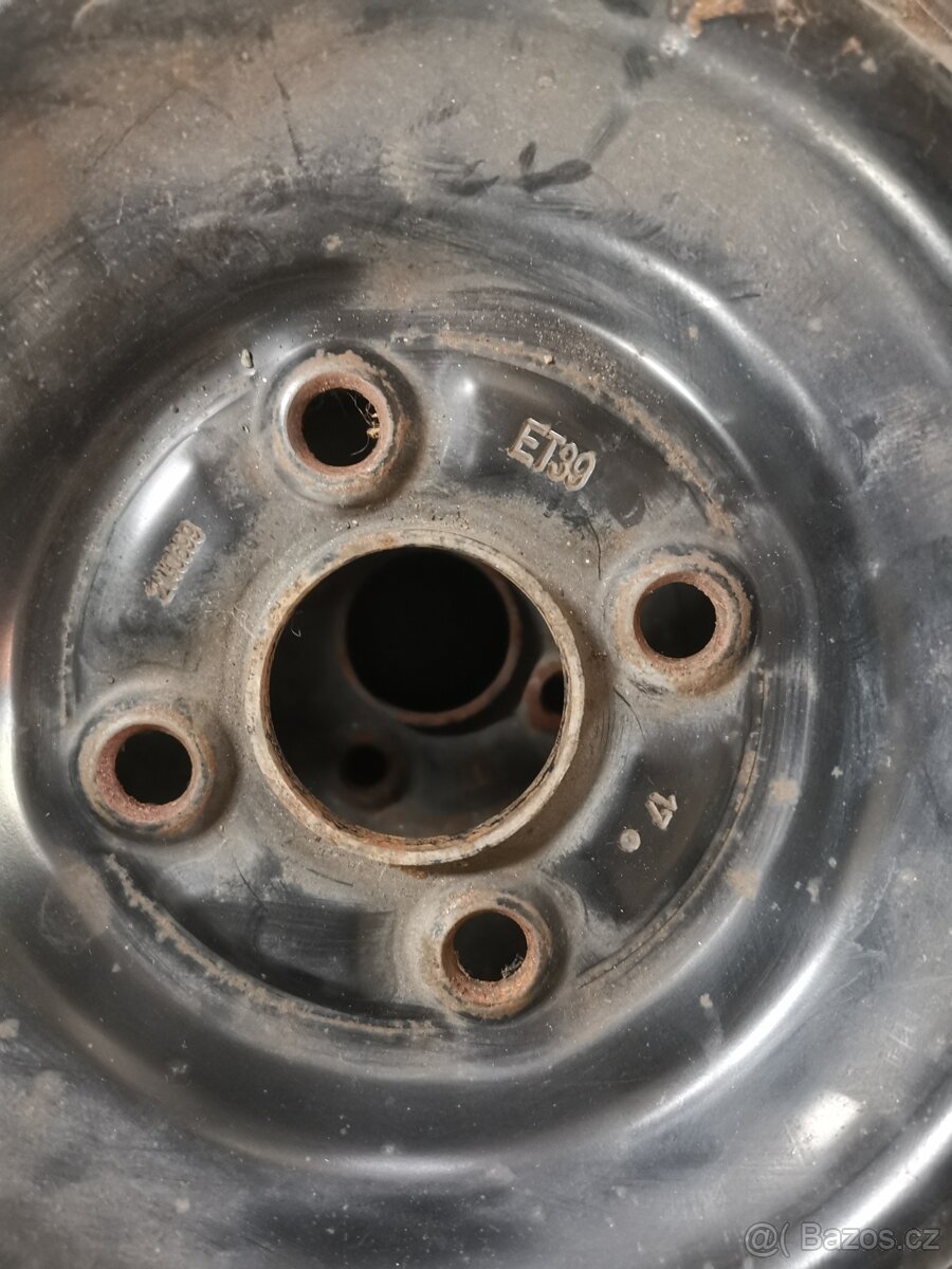 Sada 4 ks plechové disky Toyota Yaris III 14" ET39 - 3