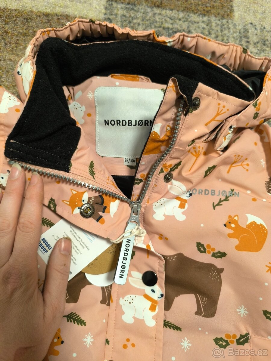Bunda zimní holčičí Nordbjørn 98/104 - 3