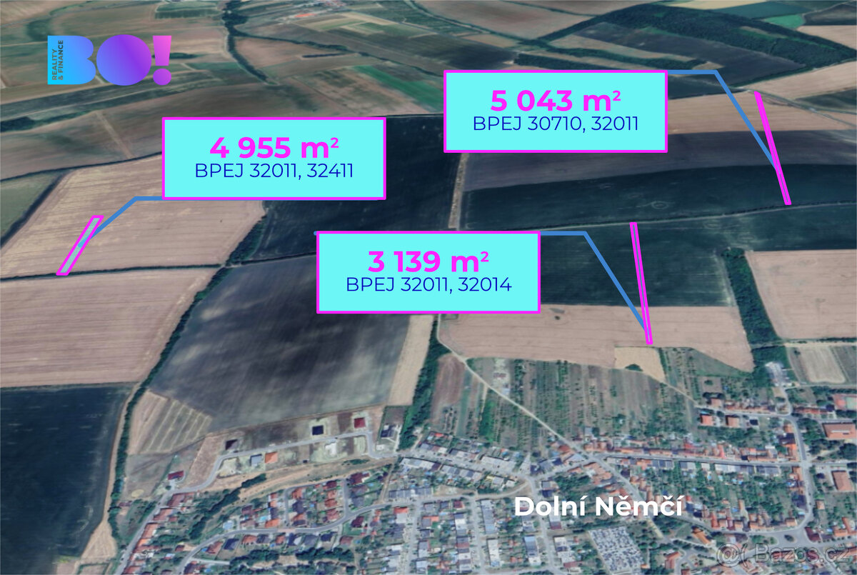 Prodej pole, 16 693 m², Dolní Němčí - 3