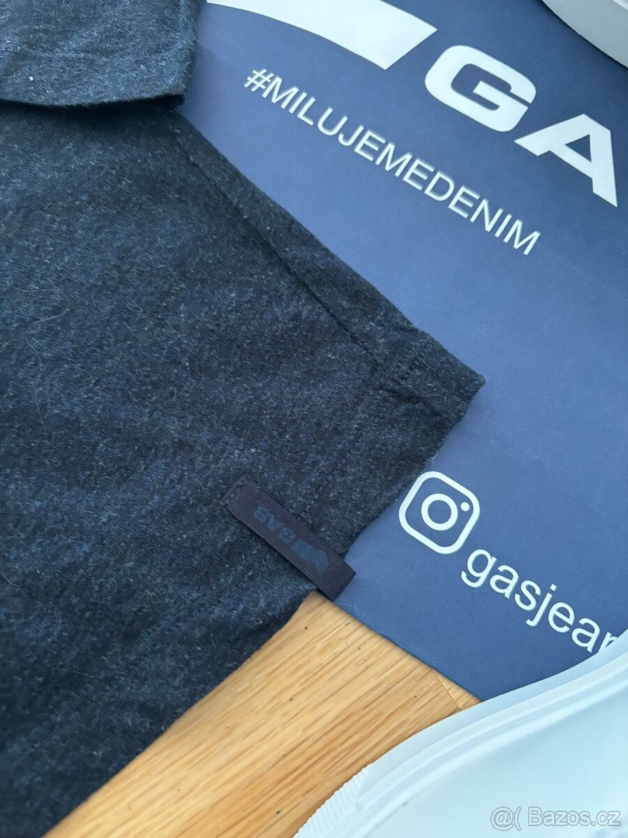 GAS tričko V výstřih S - 3