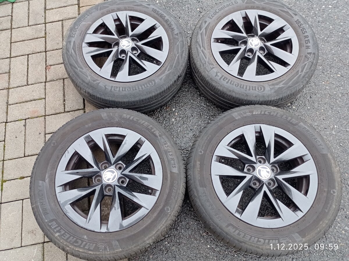 letní al kola 15" ROTARE ORIGINAL SKODA FABIA IV Schwarz - 3