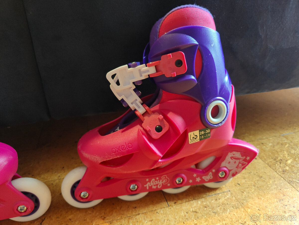 Kolečkové brusle, rostoucí-nastavitelná vel. 28-30 - 3
