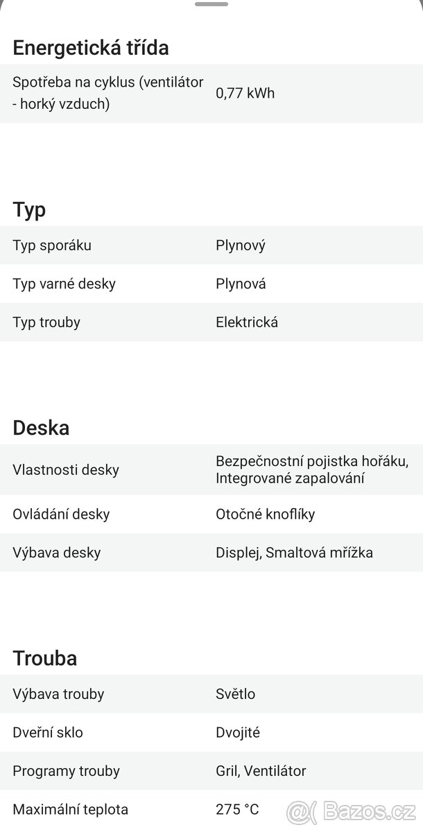 Sporák P50 Mora P 2240 AW - 3