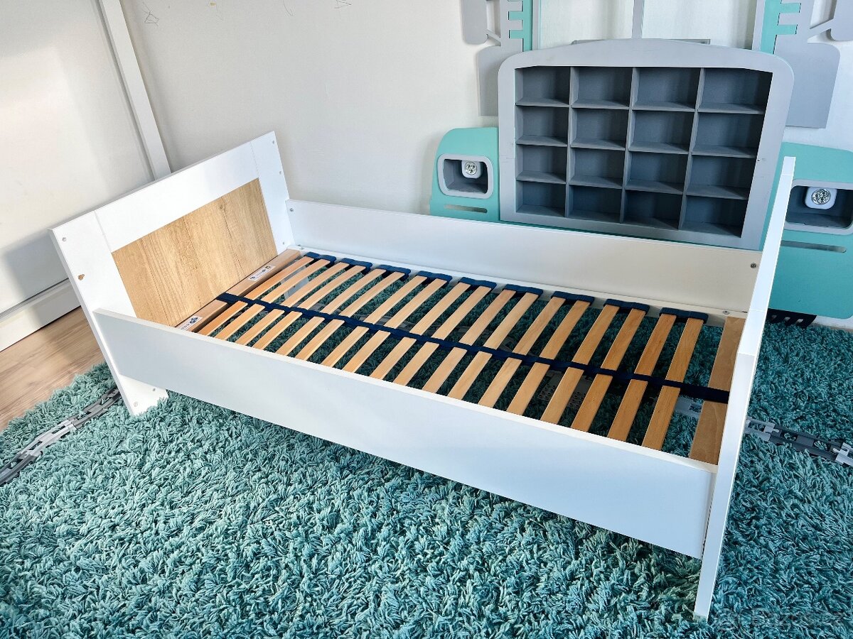 Kvalitní dětská postýlka PAIDI 70×140 cm + matrace,rošt atd. - 3