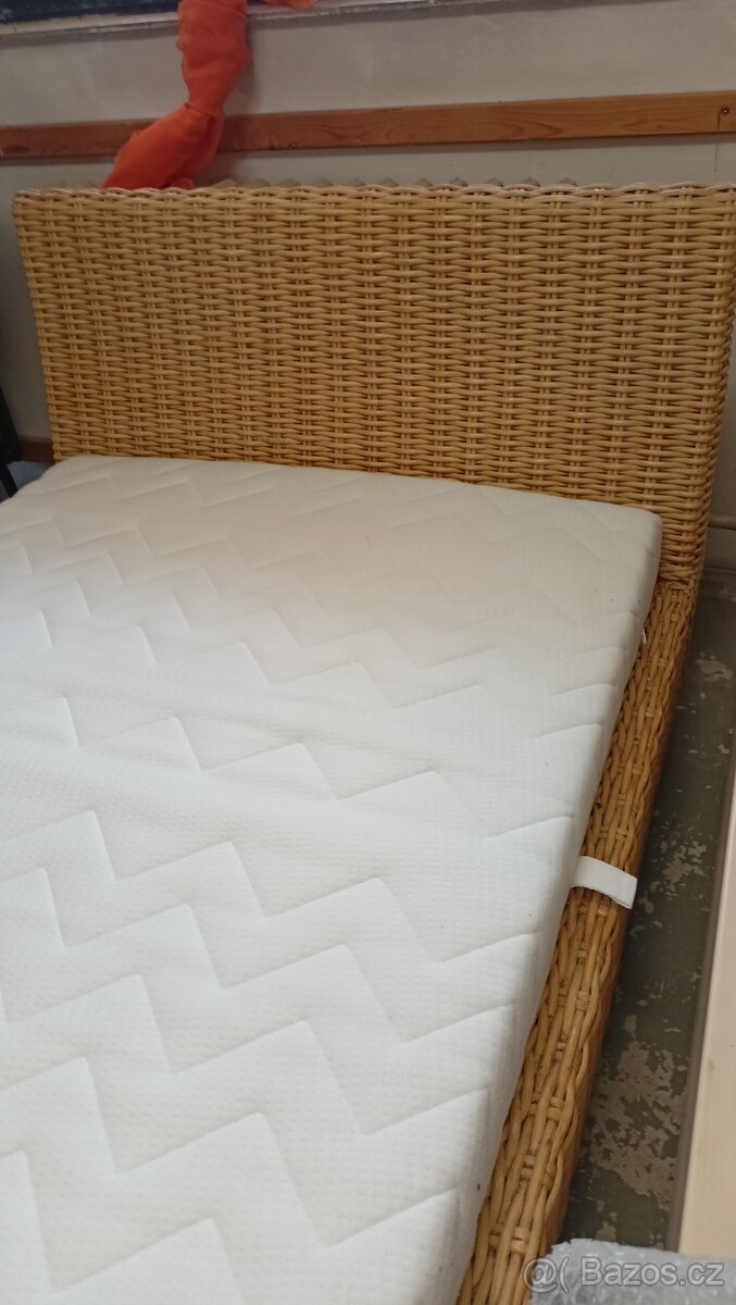 Ratanová postel.J554/25. - 3