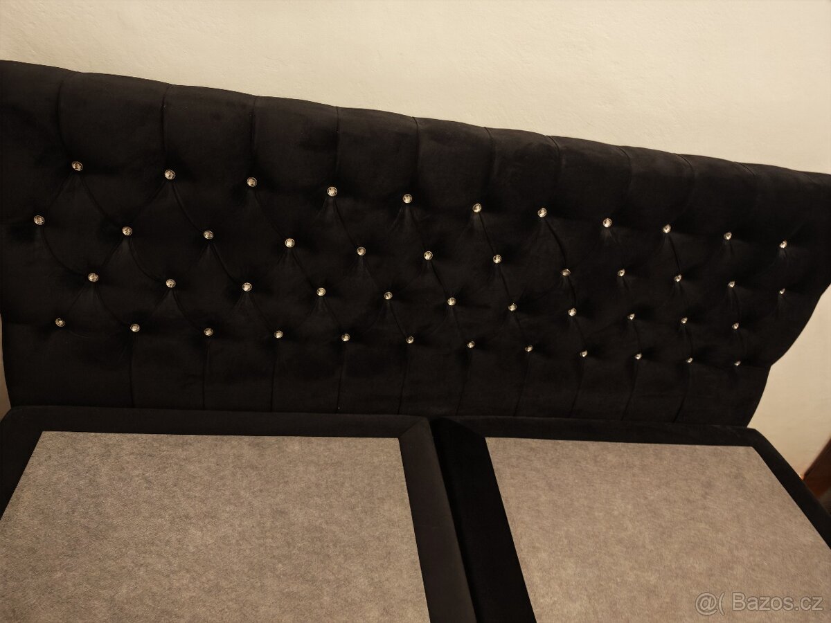 Čalouněná postel boxspring s úložným prostorem - 3