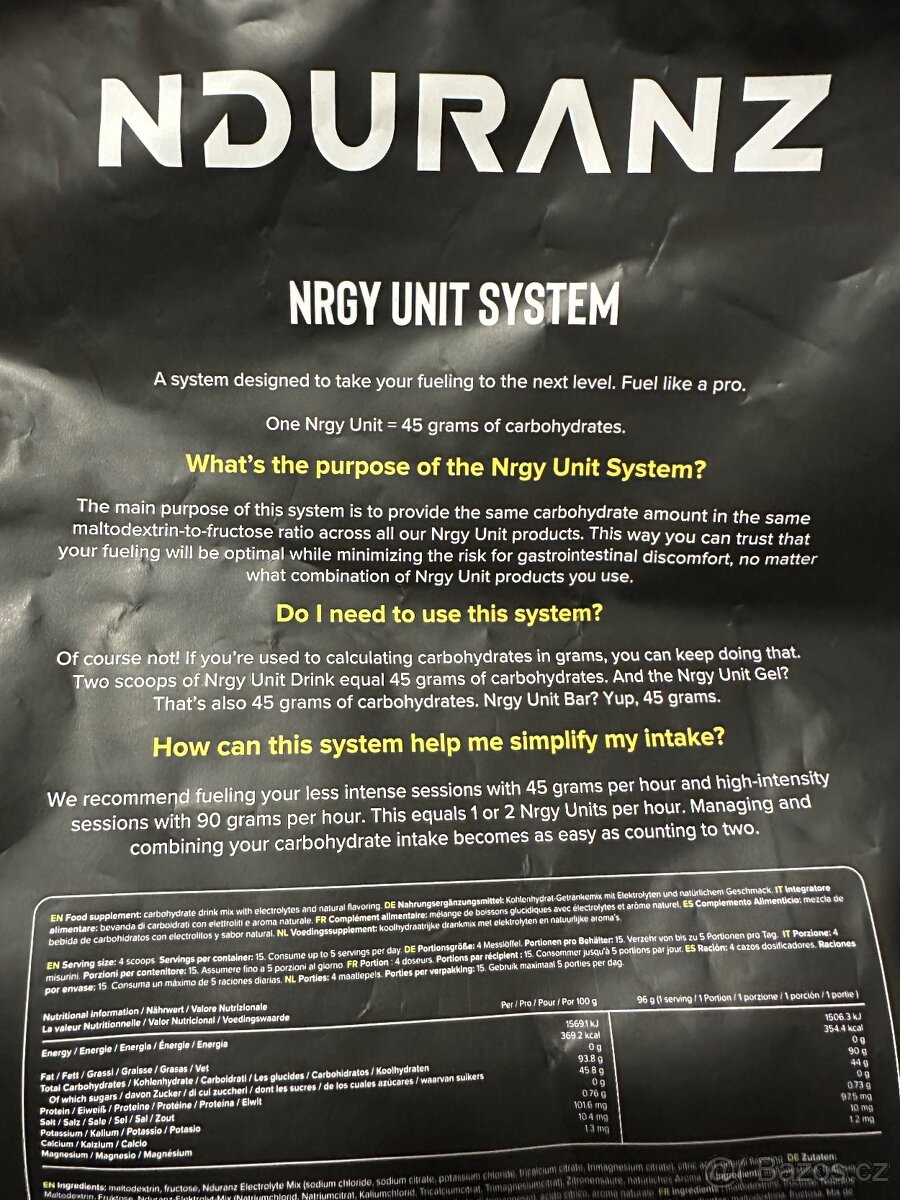 Iontový nápoj Nrgy Unit Drink 90 - 3