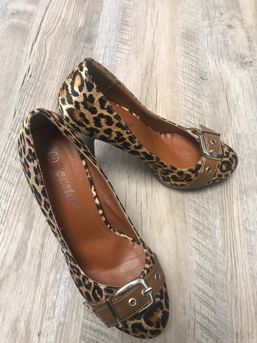 Boty na podpadku so zvířecím vzorem - 3