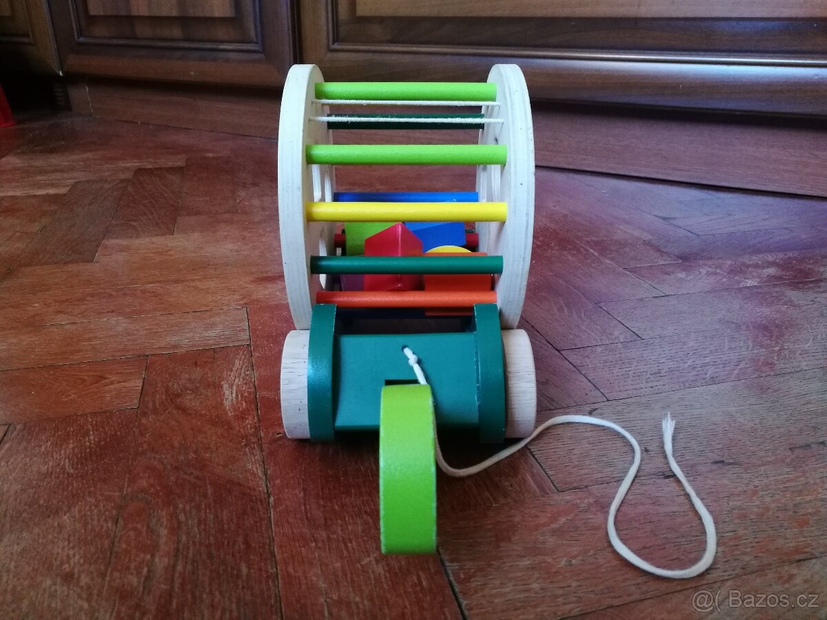 Dřevěná tahací želva Playtive - 3