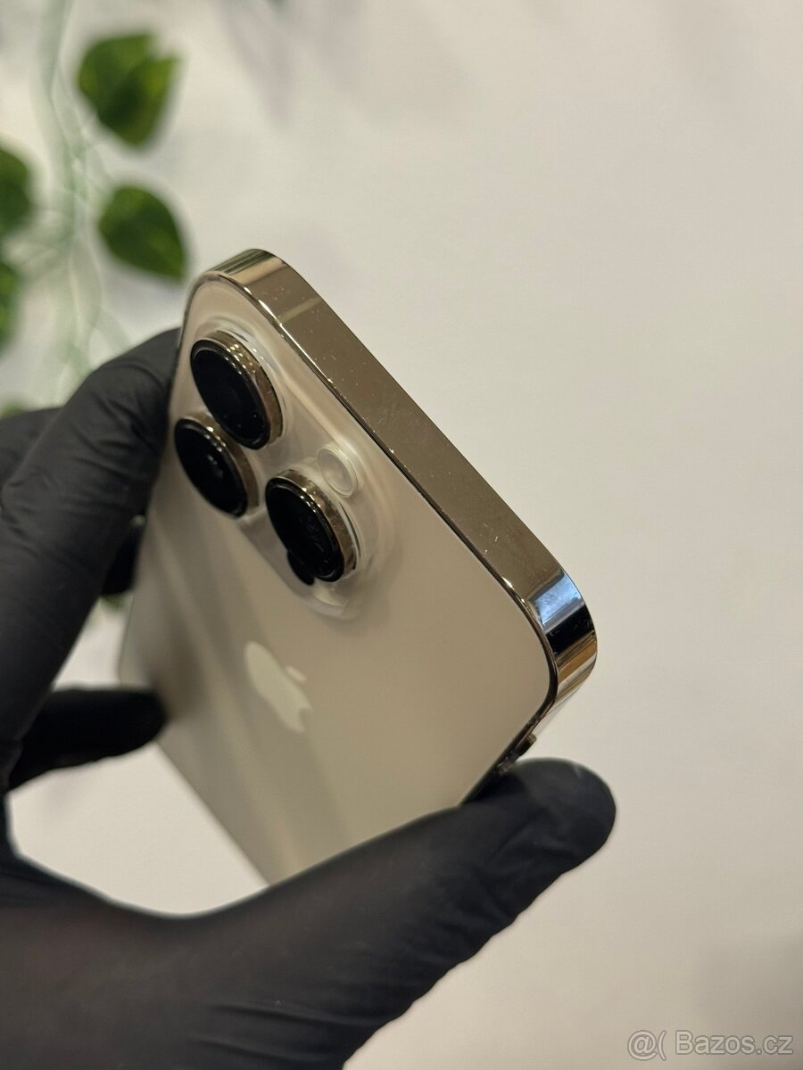 iPhone 14 Pro 128GB zlatý - 99% baterie, DPH - 3