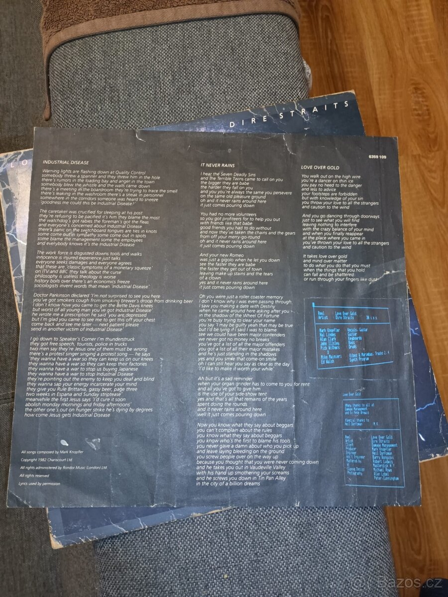 LP Dire Straits, Love Over Gold - 3