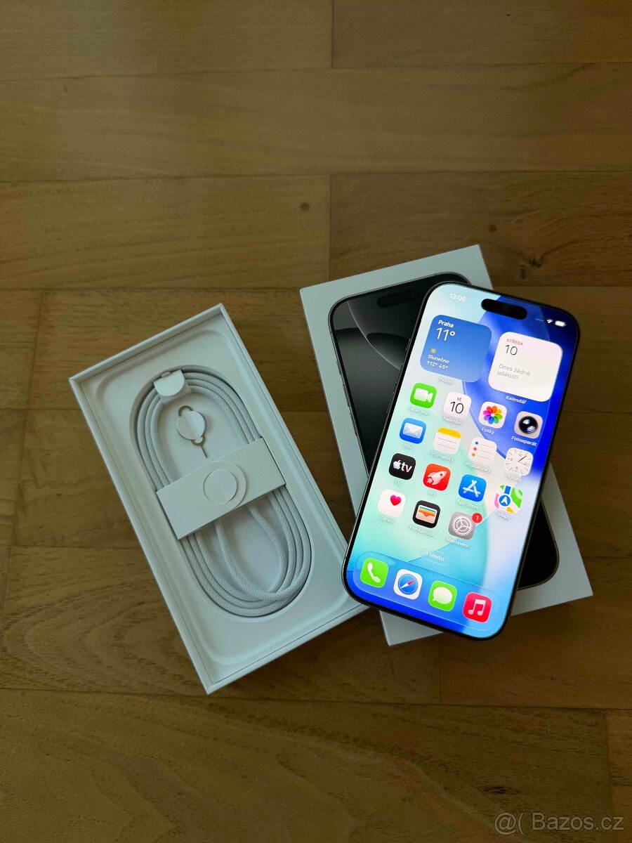 iPhone 16 Pro 128 GB přírodní titan - TOP stav - 3