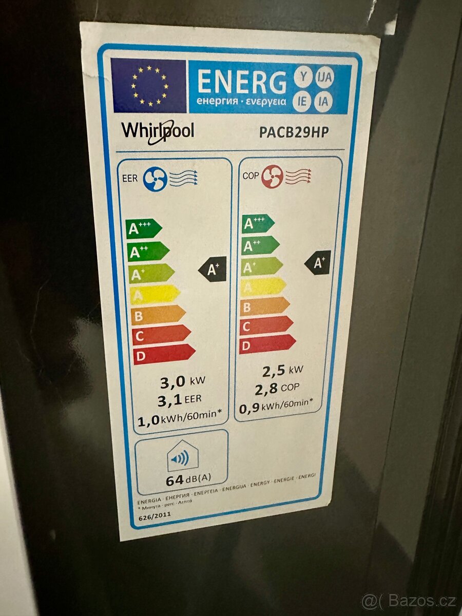 Mobilní klimatizace Whirlpool PACB29HP - 3