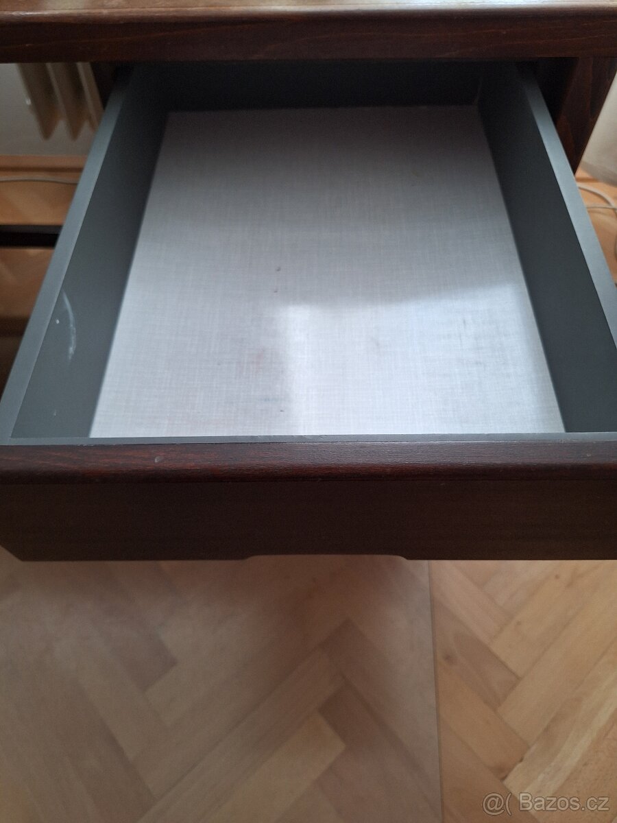 Starý psací stůl z masivu - 3